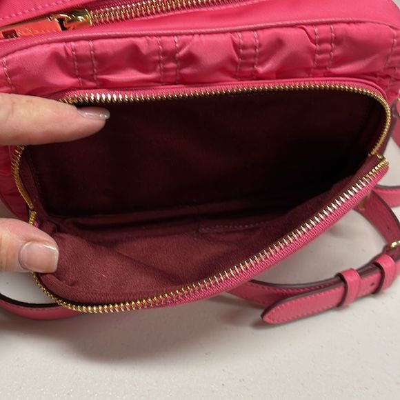 Coach Pink Court Crossbody With Ruching Bag - Picture 4 of 10